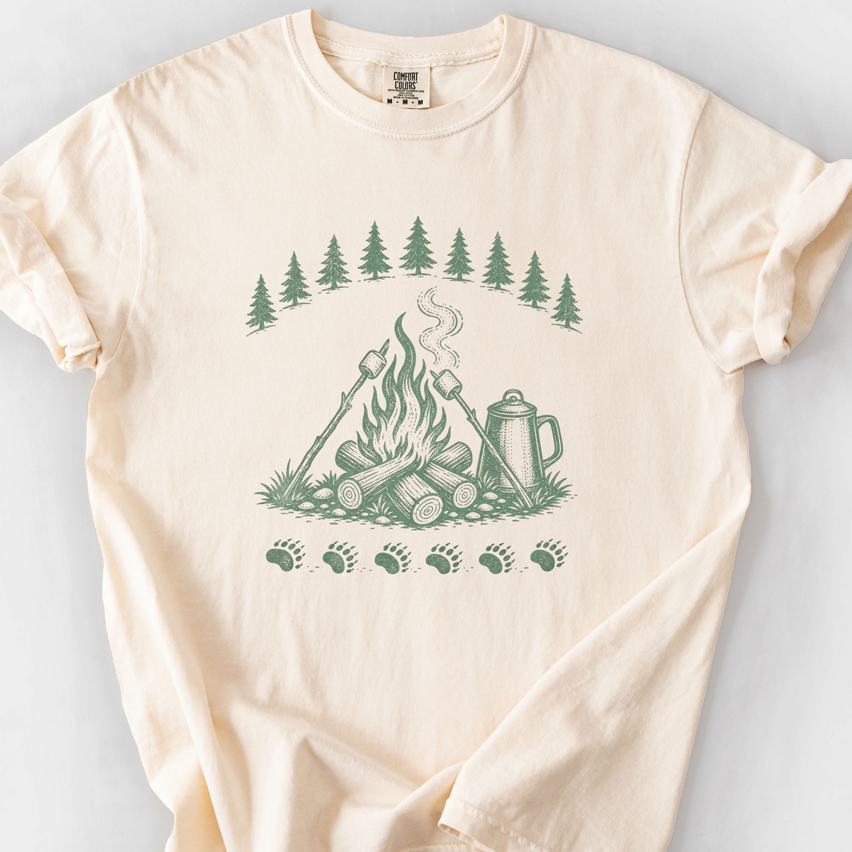 Cozy Campfire T-Shirt — Ivory