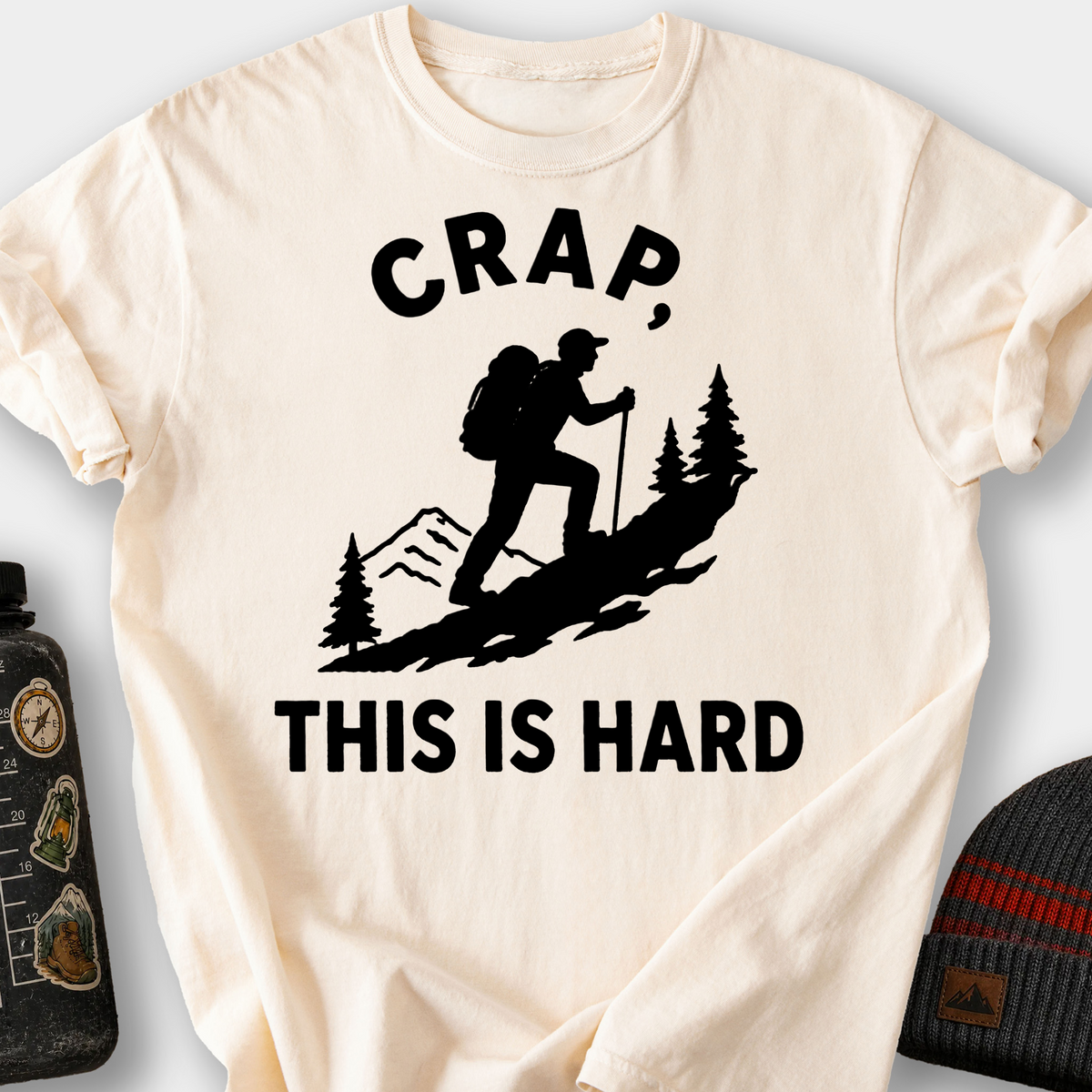 Crap, This Is Hard T-Shirt — Ivory