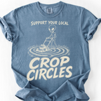 Crop Circles T-Shirt — Blue Jean