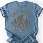 Dadsquatch Trail Badge T-Shirt — Blue Jean