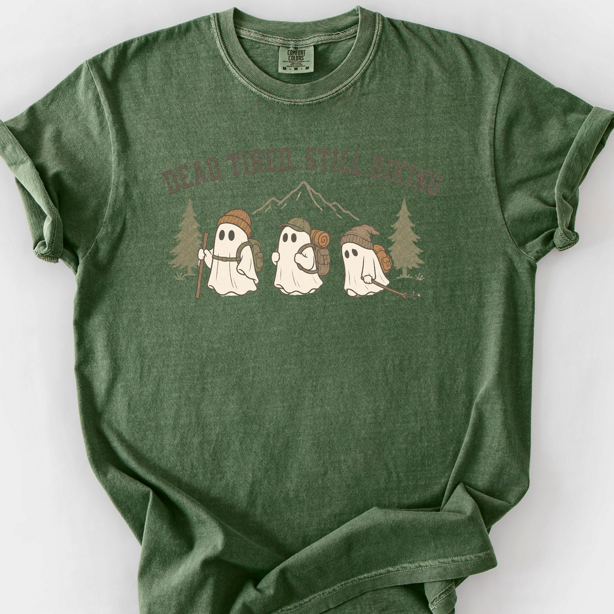Dead Tired Still Hiking T-Shirt — Moss