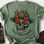 Death Before Glamping T-Shirt — Moss