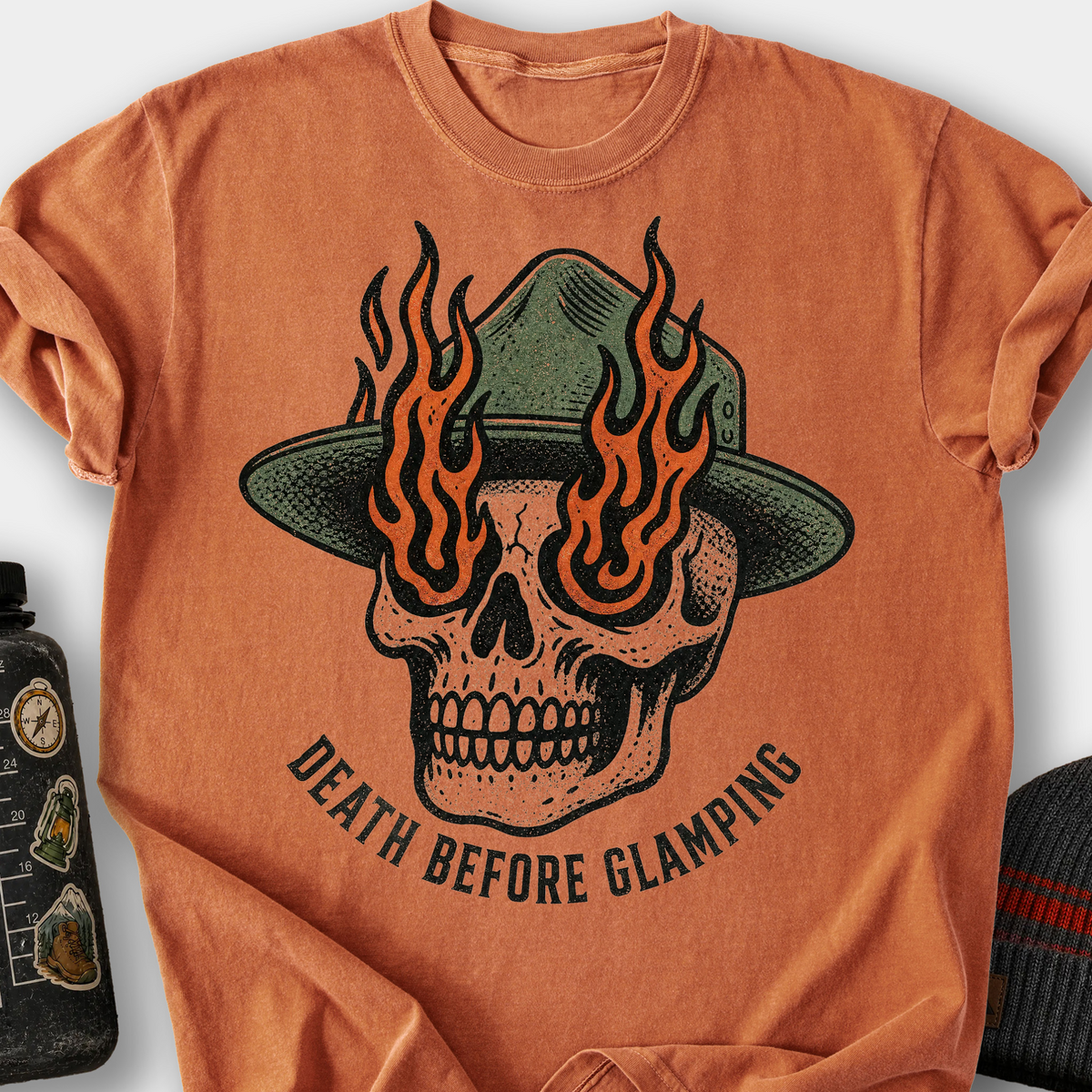 Death Before Glamping T-Shirt — Yam