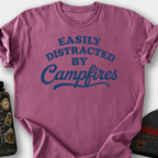 Distracted by Campfires T-Shirt — Berry