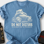 Do Not Disturb Hibernation Lounging T-Shirt — Blue Jean