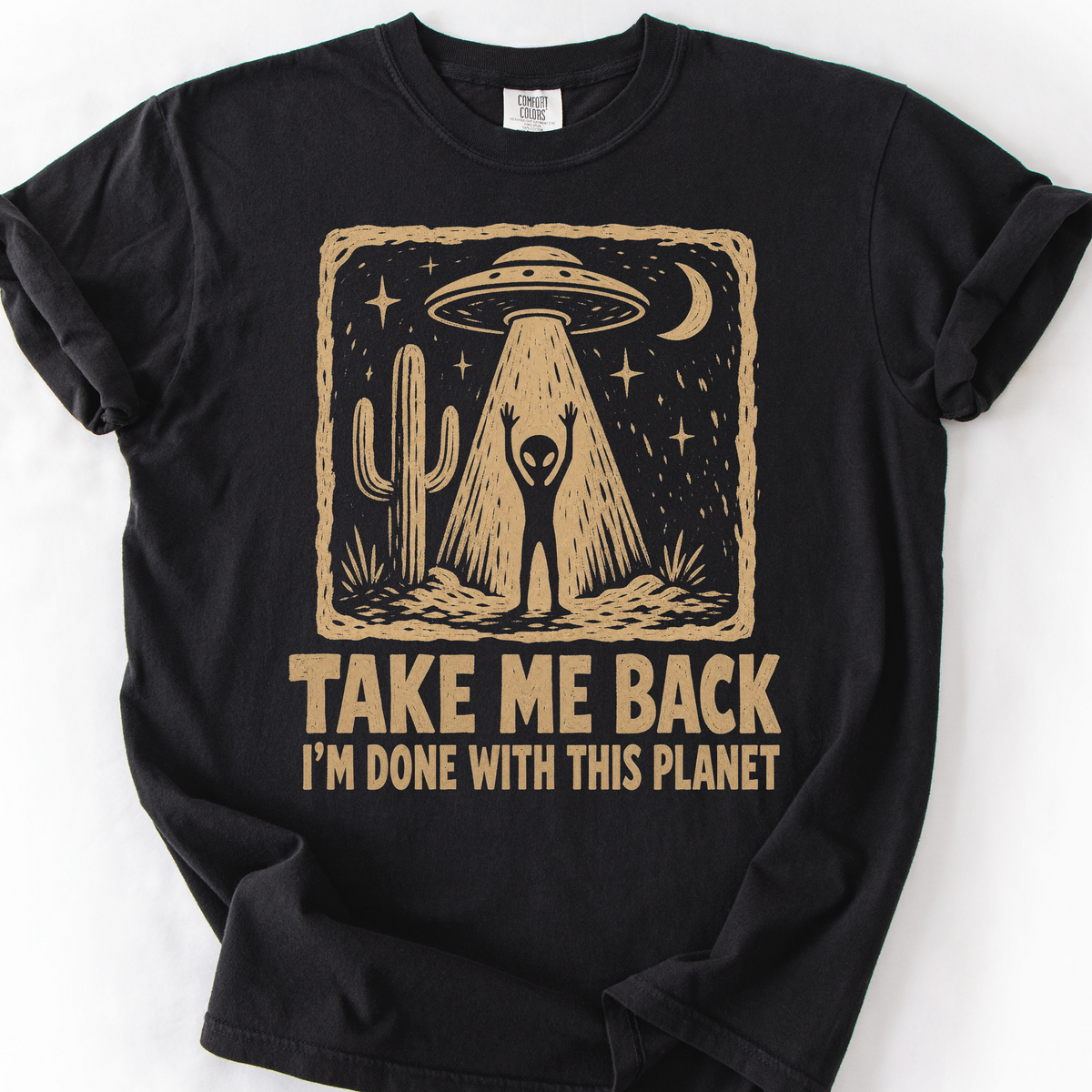 Done With This Planet T-Shirt — Black