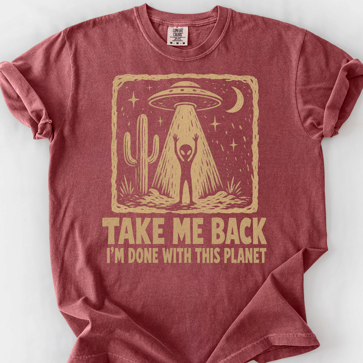 Done With This Planet T-Shirt — Brick