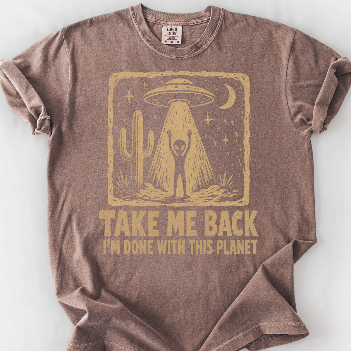 Done With This Planet T-Shirt — Espresso