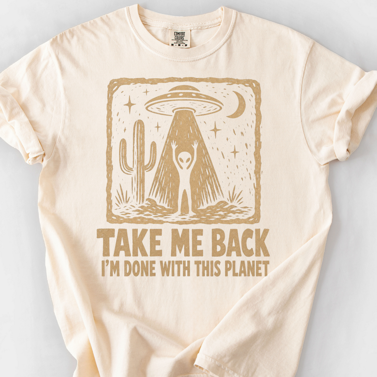 Done With This Planet T-Shirt — Ivory