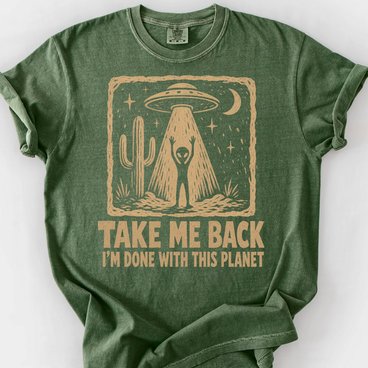 Done With This Planet T-Shirt — Moss