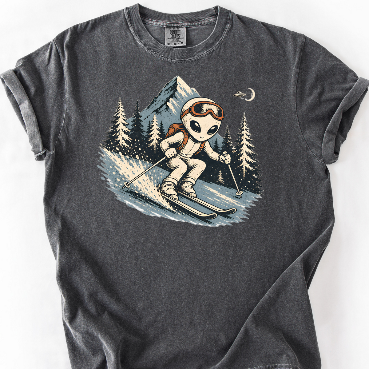 Downhill From Here T-Shirt — Pepper