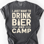 Drink Bier And Camp T-Shirt — Pepper