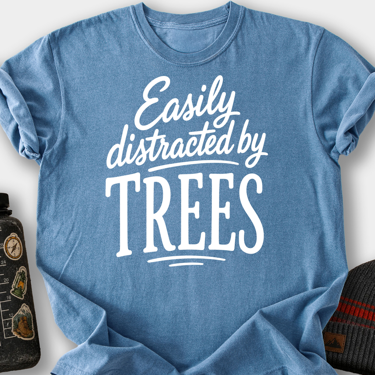 Easily Distracted by Trees T-Shirt — Blue Jean