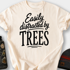 Easily Distracted by Trees T-Shirt — Ivory