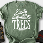 Easily Distracted by Trees T-Shirt — Moss