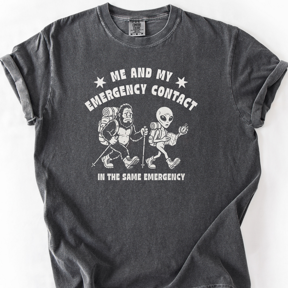 Emergency Contact T-Shirt — Pepper