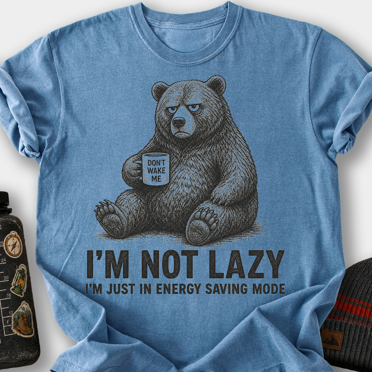 Energy Saving Mode T-Shirt — Blue Jean