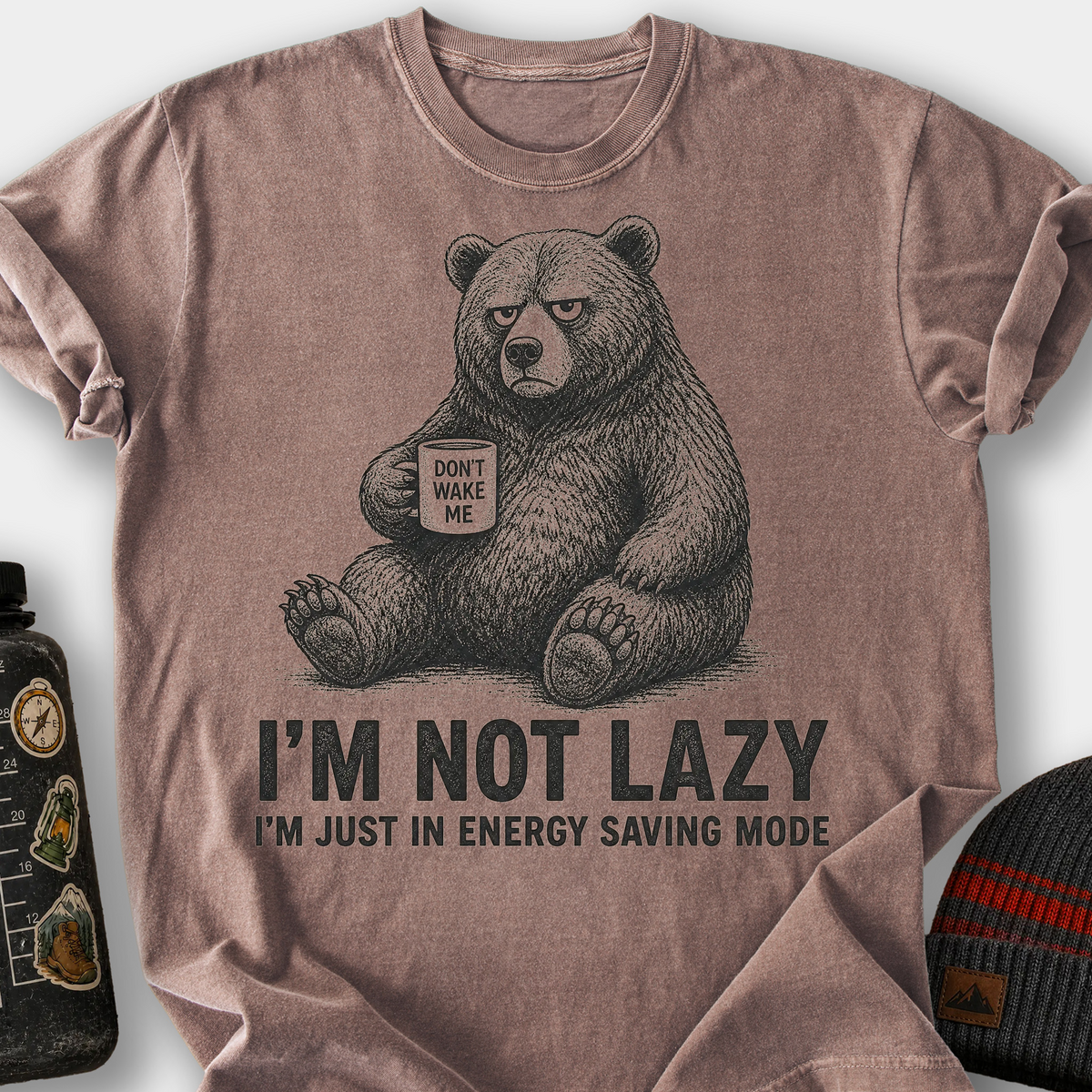 Energy Saving Mode T-Shirt — Espresso