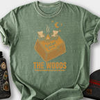 Enter The Woods Campfire Key T-Shirt — Moss
