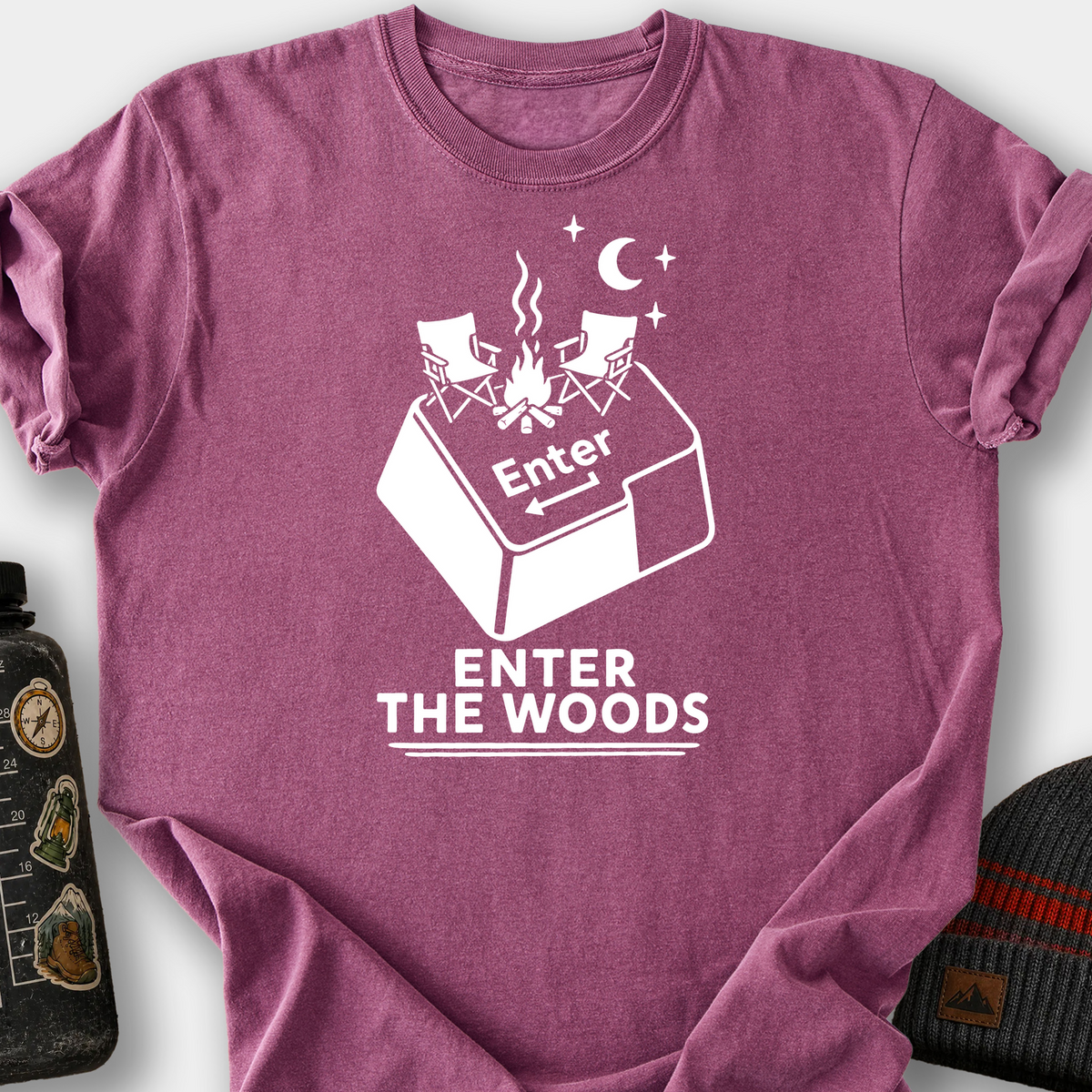 Enter the Woods T-Shirt — Berry
