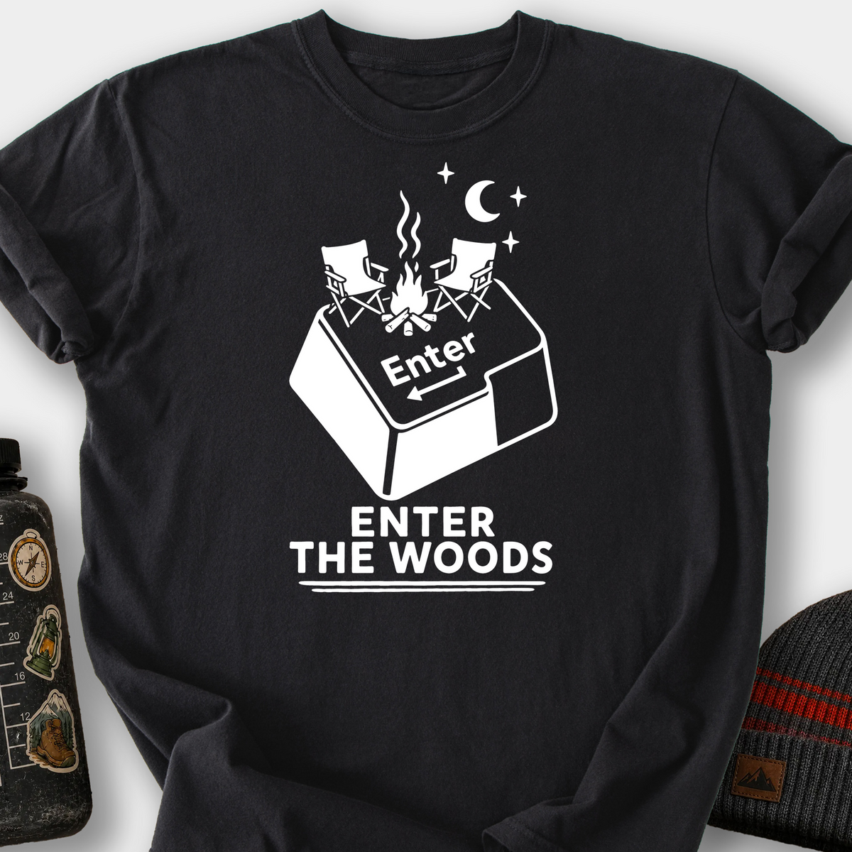 Enter the Woods T-Shirt — Black