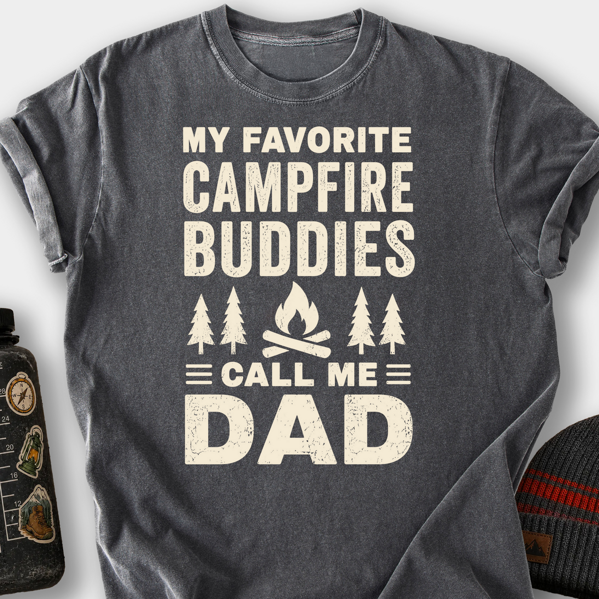 My Favorite Campfire Buddies Call Me Dad T-Shirt — Pepper