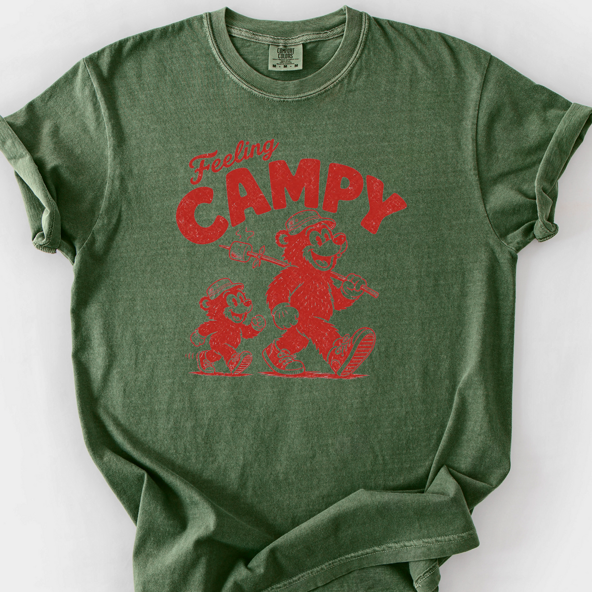 Feeling Campy T-Shirt — Moss