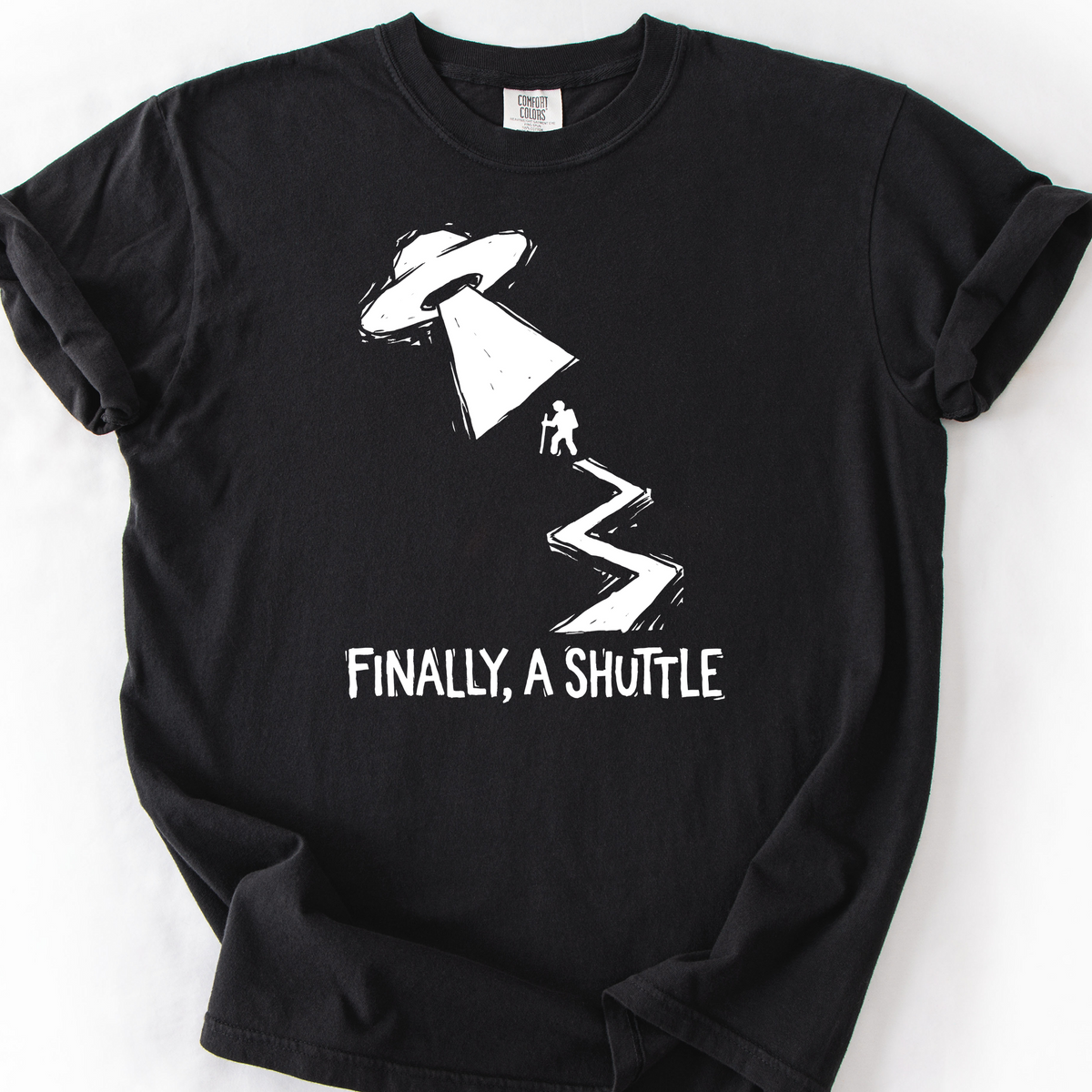 Finally, A Shuttle T-Shirt — Black