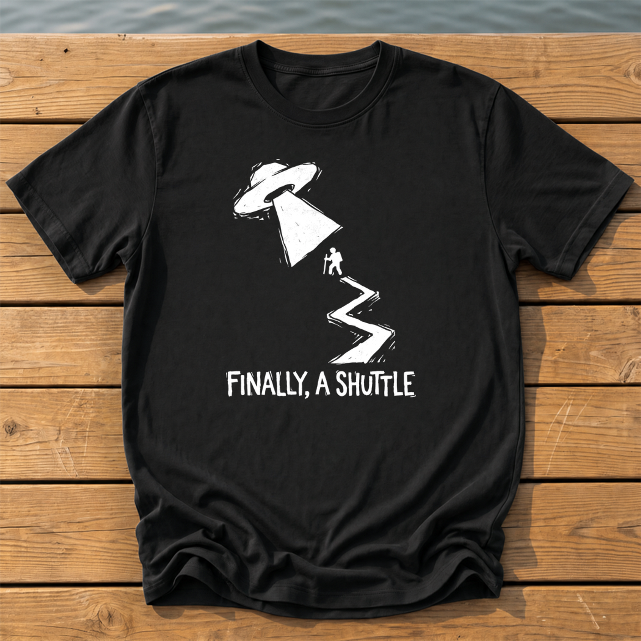 Finally, A Shuttle T-Shirt — Black
