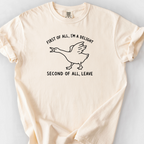 First Of All Im A Delight T-Shirt — Ivory