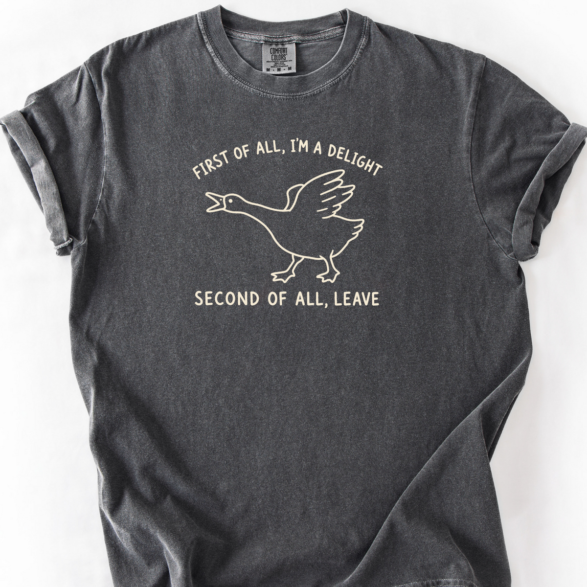 First Of All Im A Delight T-Shirt — Pepper
