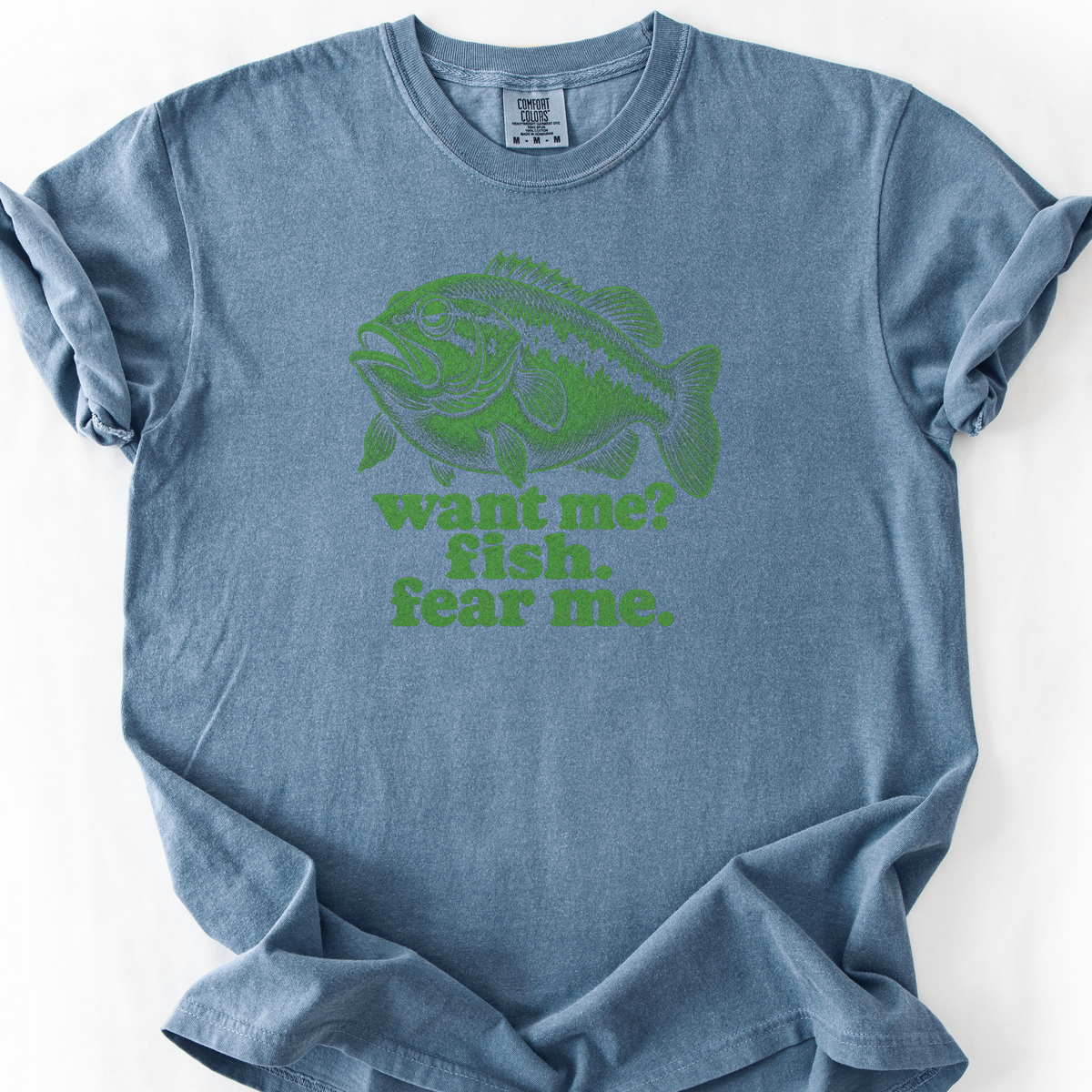 Fish Fear Me T-Shirt — Blue Jean