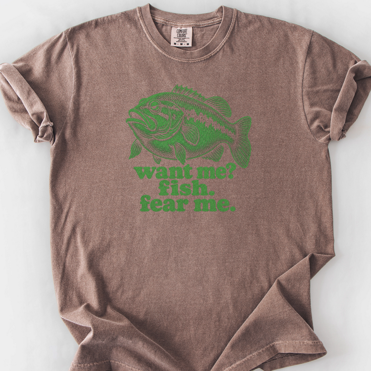Fish Fear Me T-Shirt — Espresso