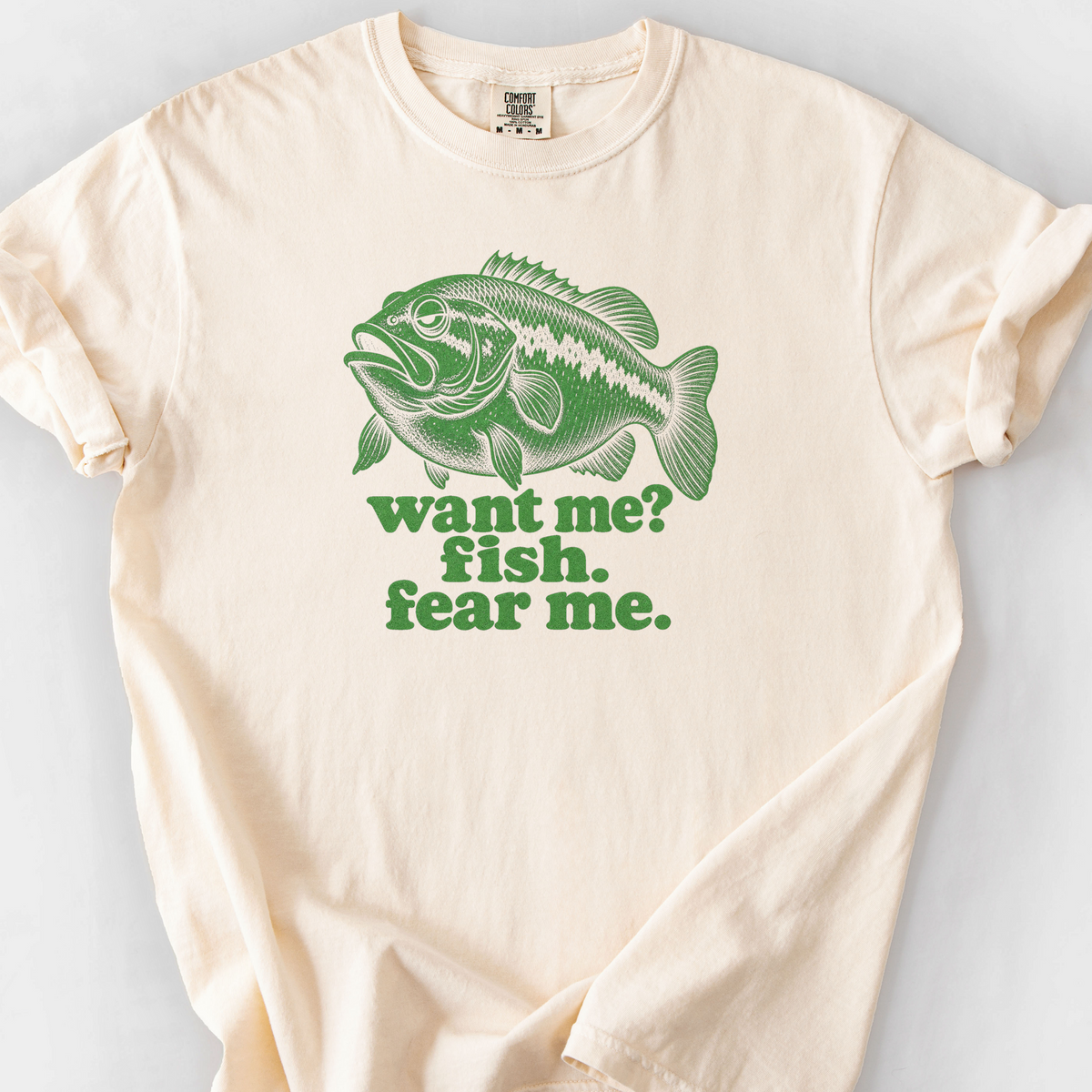 Fish Fear Me T-Shirt — Ivory