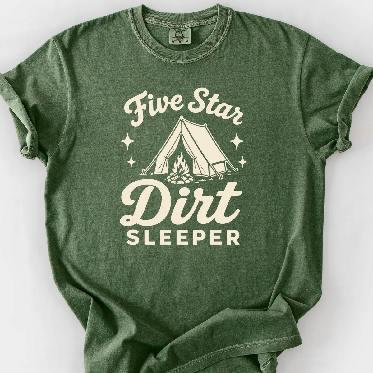 Five Star Dirt Sleeper T-Shirt — Moss