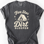Five Star Dirt Sleeper T-Shirt — Pepper