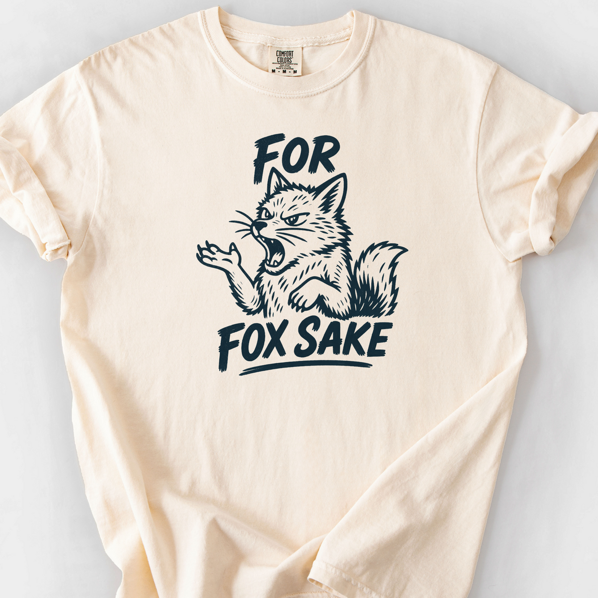 For Fox Sake T-Shirt — Ivory