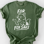 For Fox Sake T-Shirt — Moss