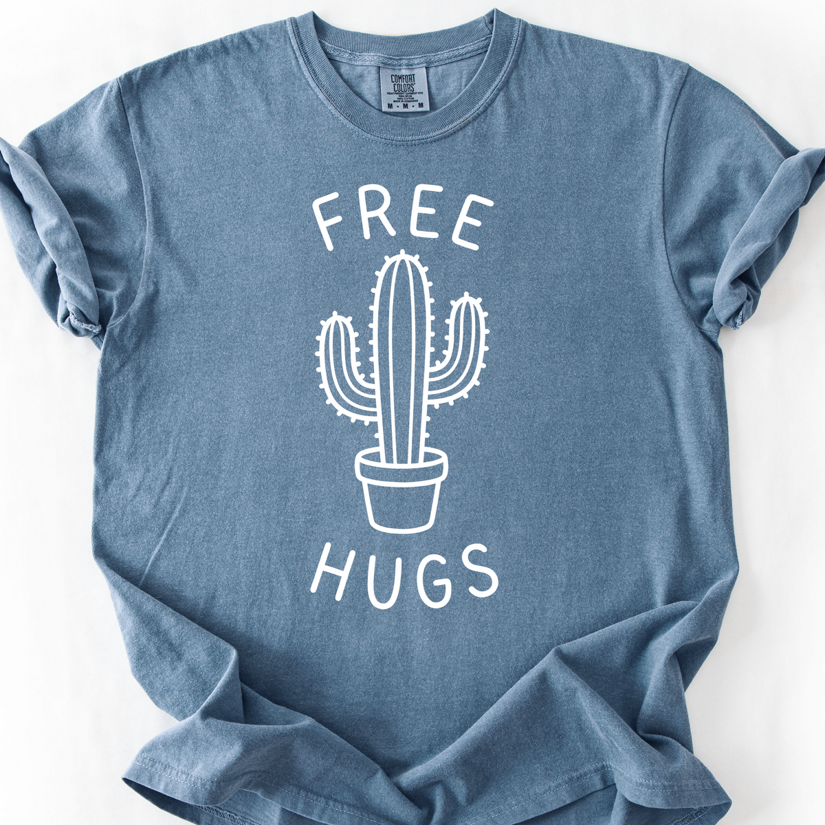 Free Hugs (Cactus) T-Shirt — Blue Jean