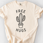 Free Hugs (Cactus) T-Shirt — Ivory