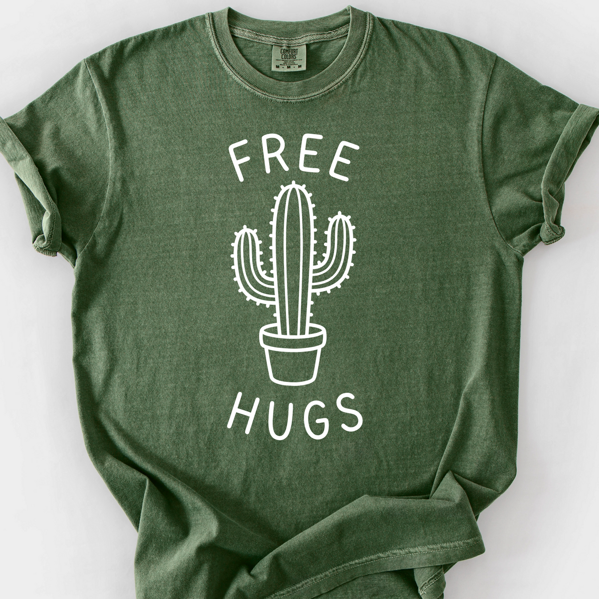 Free Hugs (Cactus) T-Shirt — Moss