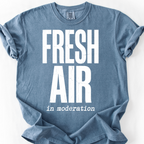 Fresh Air in Moderation T-Shirt — Blue Jean