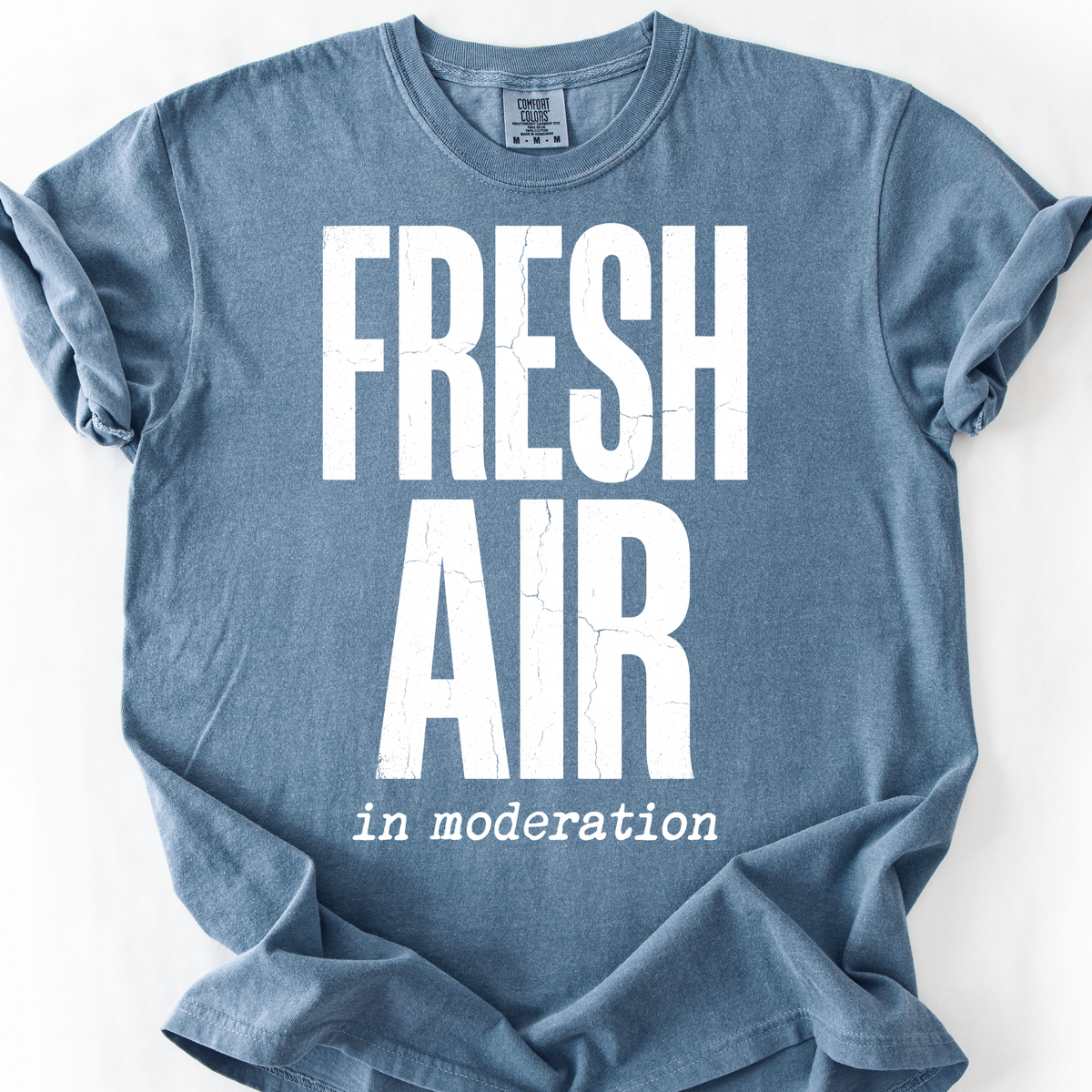 Fresh Air in Moderation T-Shirt — Blue Jean