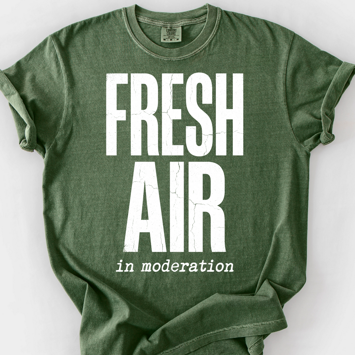 Fresh Air in Moderation T-Shirt — Moss
