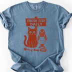 Fresh Fish Daily T-Shirt — Blue Jean