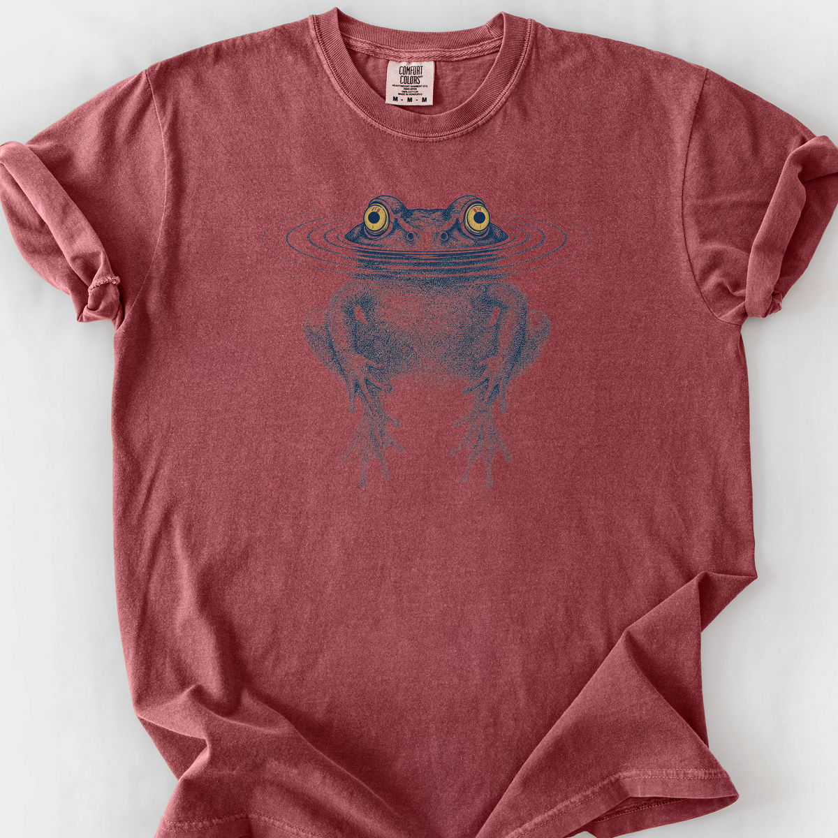 Frog Submerged T-Shirt — Brick