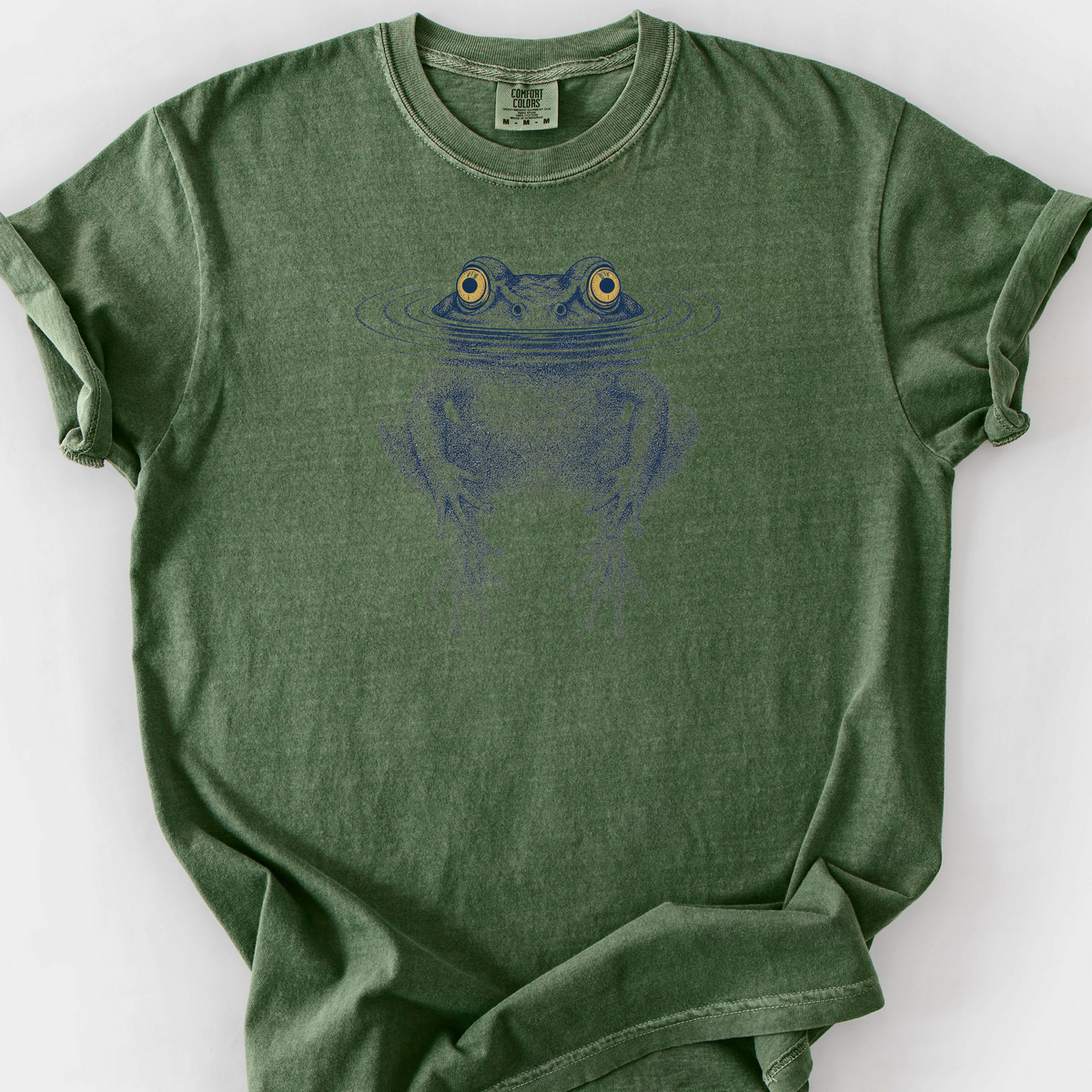 Frog Submerged T-Shirt — Moss