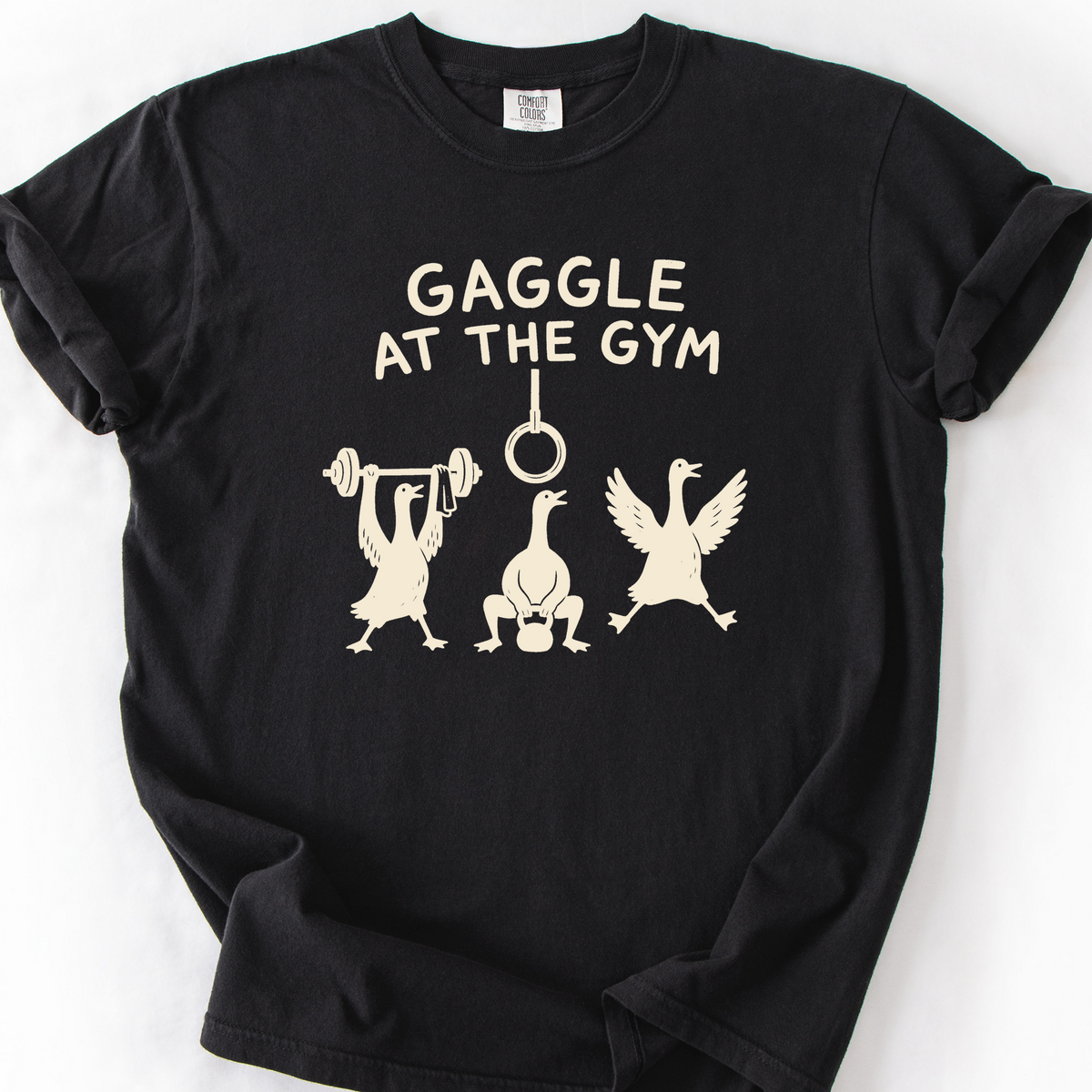 Gaggle At The Gym T-Shirt — Black