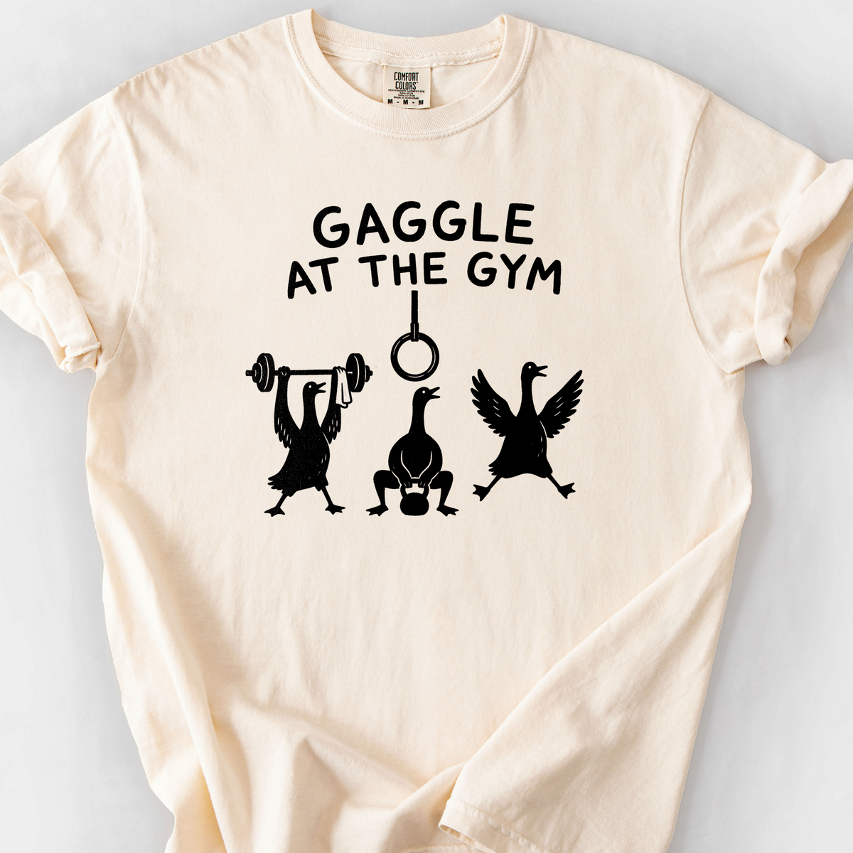 Gaggle At The Gym T-Shirt — Ivory