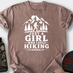Girl Who Loves Hiking T-Shirt — Espresso